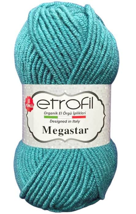 MEGASTAR- צמר מגהסטאר (במבצע) - טורכיז- 066