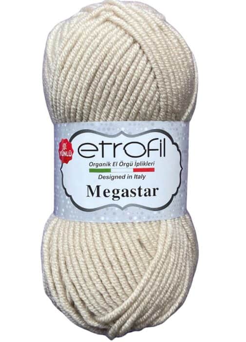 MEGASTAR- צמר מגהסטאר (במבצע) - נס קפה בהיר- 011