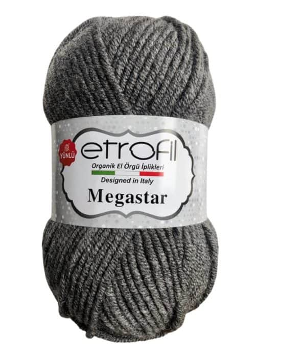 MEGASTAR- צמר מגהסטאר (במבצע)- אפור-027