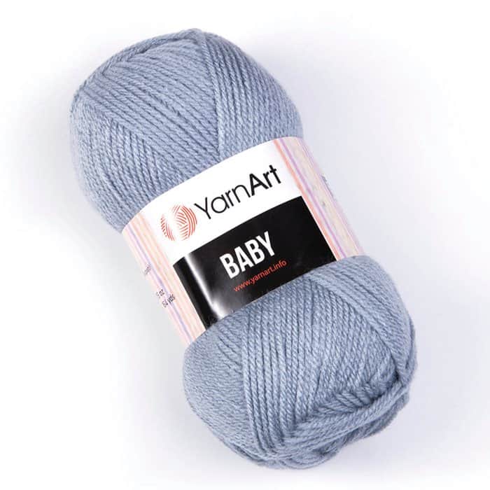 YARNART-BABY- צמר לתינוקות בייבי-במבצע- 072 תכלת כחול