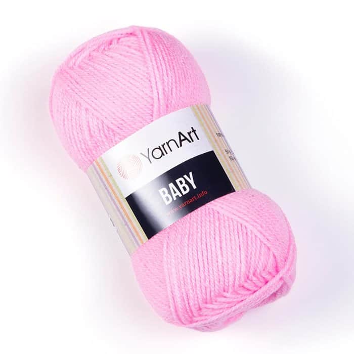 YARNART-BABY- צמר לתינוקות בייבי-במבצע- 217 ורוד