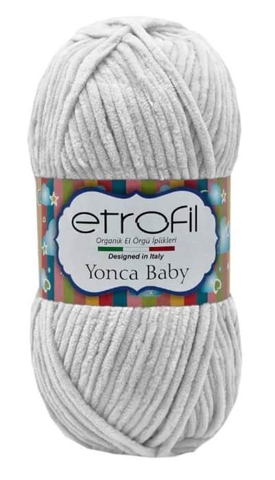 YONCA BABY- צמר קטיפהלתינוקות יאנקה בייבי- אפור בהיר- 905