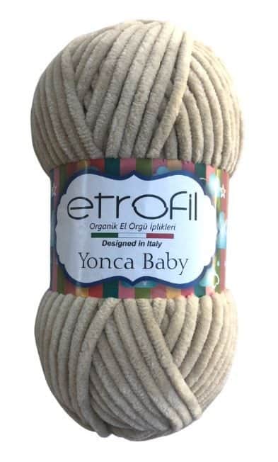 YONCA BABY- צמר קטיפה לתינוקות יאנקה בייבי- מוקה- 703