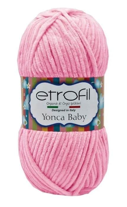 YONCA BABY- צמר קטיפה לתינוקות יאנקה בייבי- ורוד- 015