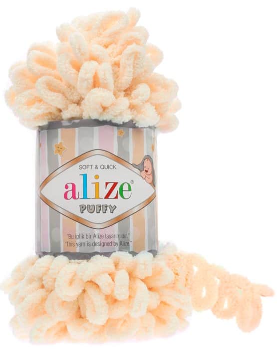 Alize Puffy-742 צמר לולאות פלאפי אפרסק בהיר