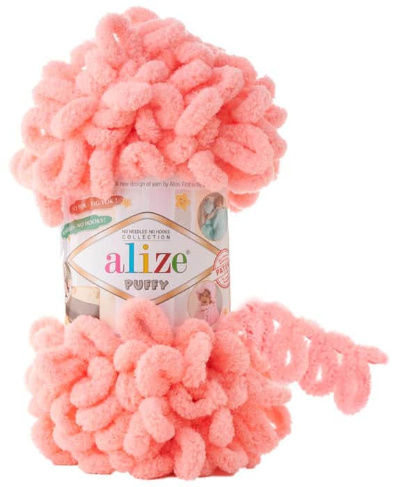 Alize Puffy- 529 צמר לולאות פלאפי אפרסק