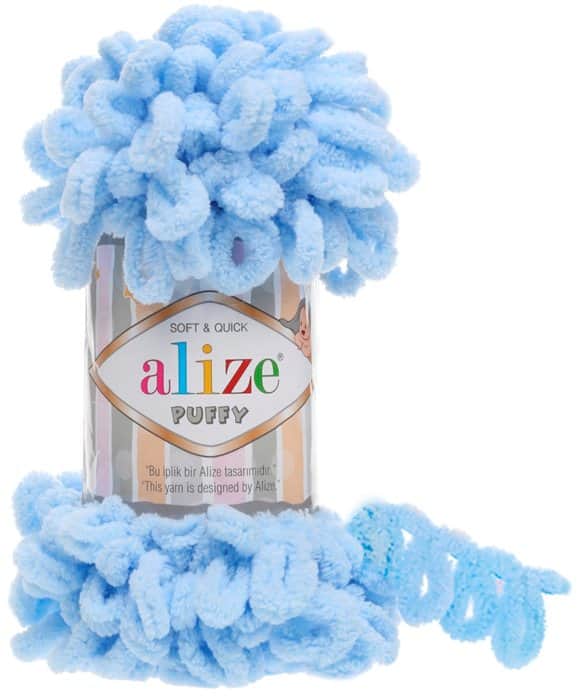 Alize Puffy- 183 צמר לולאות פלאפי תכלת