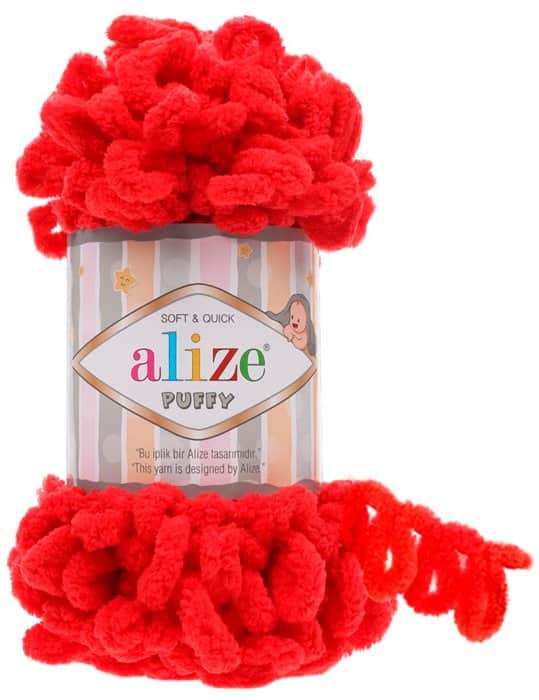 Alize Puffy- 56 צמר לולאות פלאפי אדום