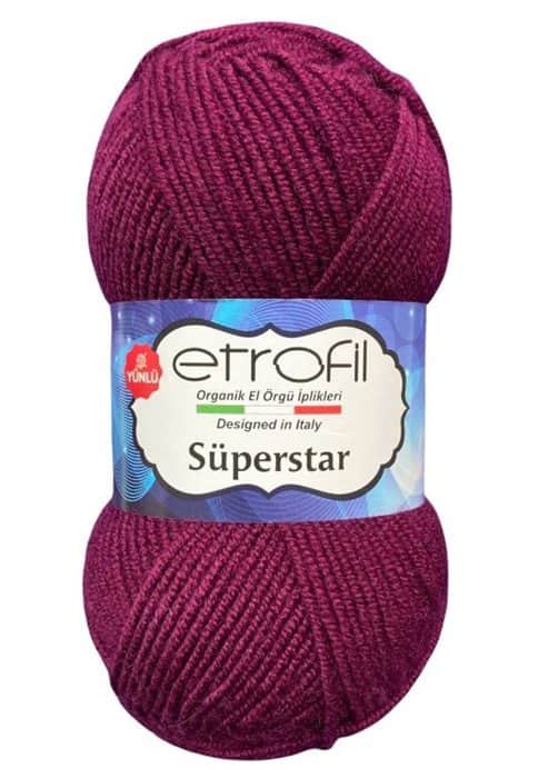 SUPERSTAR- צמר סופרסטאר (במבצע)- סגול- 001