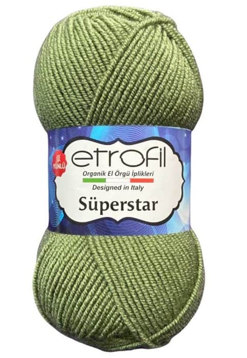 SUPERSTAR- צמר סופרסטאר (במבצע)- ירוק- 67