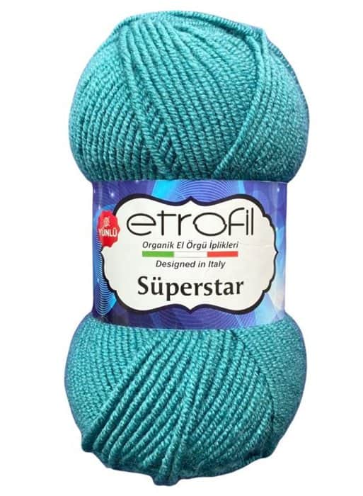 SUPERSTAR- צמר סופרסטאר (במבצע)- טורקיז -66