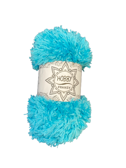 צמר פרנזי נעים במיוחד- תכלת 23