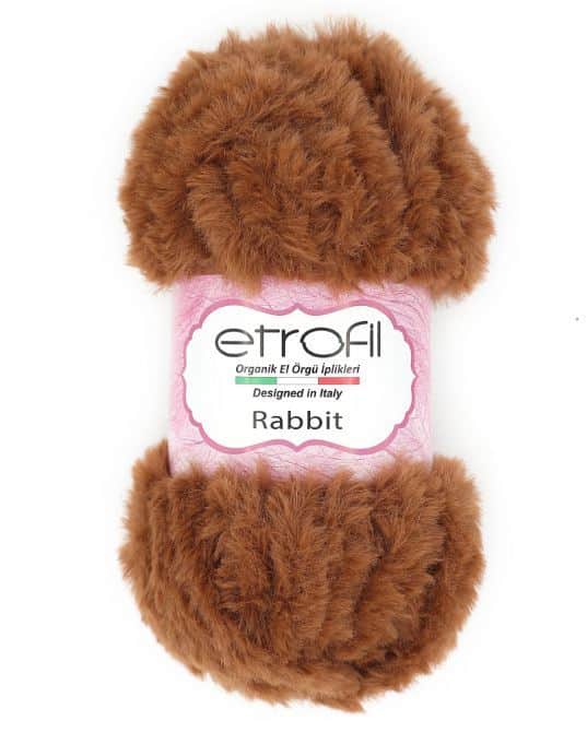 Rabbit- צמר פרווה חום 115