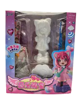 הערכה המושלמת למתנה- צביעת בובה מגבס ותליונים ליצירה