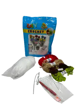 ערכת סריגה מושלמת להכנת בובה-עציץ פרחים