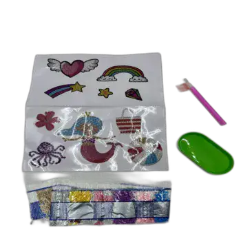 עבודות שיבוץ יהלומים- הכנת מדבקות יהלומים 10 יחידות- בת הים