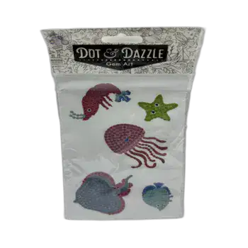 עבודות שיבוץ יהלומים- הכנת מדבקות יהלומים 10 יחידות- חיות הים