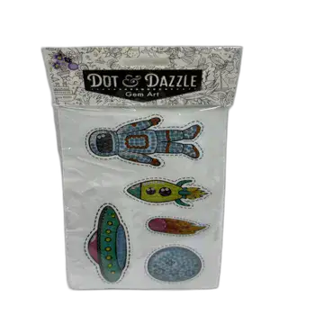 עבודות שיבוץ יהלומים- הכנת מדבקות יהלומים 10 יחידות- אסטרונאוט