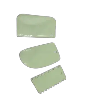 סט 3 סרגלי פלסטיק לעיצוב בעבודה עם משחת עיצוב