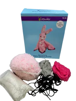 ערכה לסריגת שמיכת בובה- ארנבת