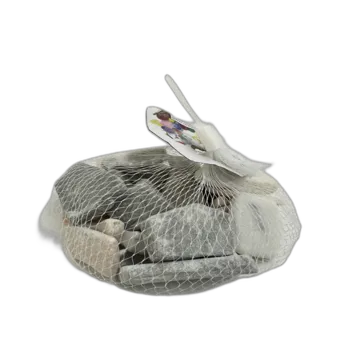 אבנים שטוחות בגדלים שונים אפור/ורוד/אבן- ליצירה וציור