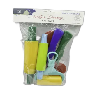 6 כלים לבצק מפלסטיק איכותי