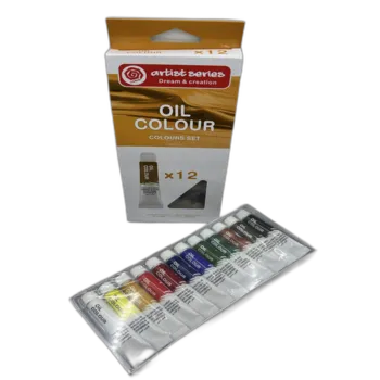 סט 12 צבעי שמן איכותיים בשפורפרות