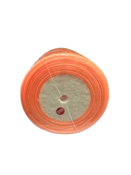 חוט אורגנזה בצבע אפרסק כ-50 מטר בגליל