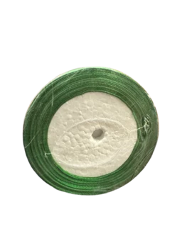 סרט סאטן דק לאריזות מתנה בצבע- ירוק