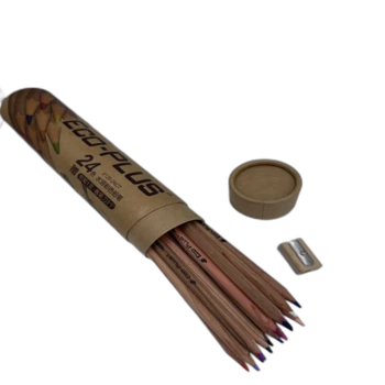 24 עפרונות אקוורל צבעוניים עם מחדד ומכחול