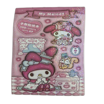 חוברת מדבקות - כ100 מדבקות- צבע ורוד