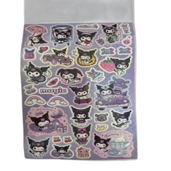 חוברת מדבקות - כ100 מדבקות- צבע ורוד