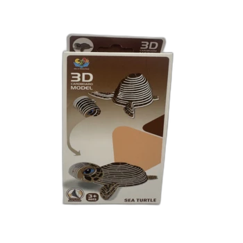 הרכבת בתלת מימד מקרטון איכותי בדגם- צב ים