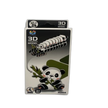 הרכבת בתלת מימד מקרטון איכותי בדגם-פנדה