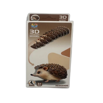 הרכבת בתלת מימד מקרטון איכותי בדגם-קיפוד