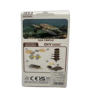 הרכבת בתלת מימד מקרטון איכותי בדגם- צב ים