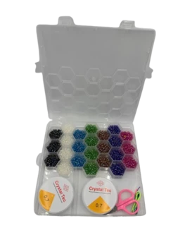 ערכת חרוזים פכוסים נוצצים לצמידים ושרשראות