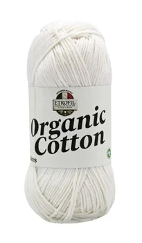 Organic Cotton-חוט כותנה בצבע- לבן 71088
