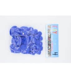 פונפונים בגדלים שונים לפי צבע- כחול