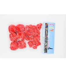 פונפונים בגדלים שונים לפי צבע- אדום