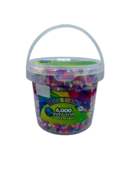 קופסאת חרוזי גיהוץ 6000 חרוזים עם 5 משטחים