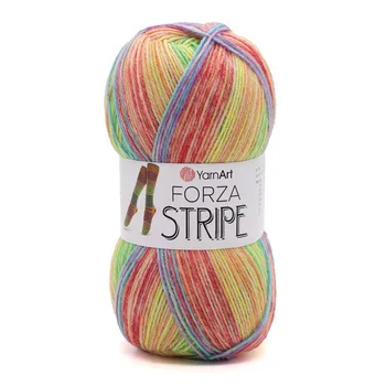 YARNART-FORZA-STRIPE-צמר במיוחד לסריגת גרביים 2810-