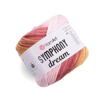 Yחוט מתחלף 80% כותנה 20% ויסקו YARNART-SYMPHONY-DREAM-3104