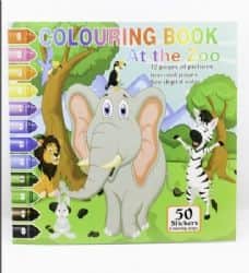 ערכת יצירה לילדים חוברת ציור במספרים ו50 מדבקות לילדים- לפי דגם