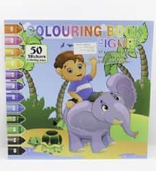 ערכת יצירה לילדים חוברת ציור במספרים ו50 מדבקות לילדים- לפי דגם