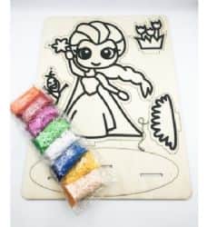 ערכת יצירה לילדים קיט תלת מימד מפלסטלינה שמתייבשת באויר /אייקלי- דגם נסיכה