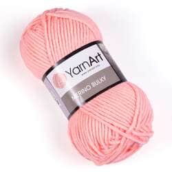 צמר מרינו- MERINO BULKY צמר עבה עם 25% צמר אמיתי בצבע-ורוד סלמון (565)