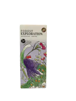 חוברת מדליקה לצביעה עם סט צבעי מיים לכל עמוד- ברבורים