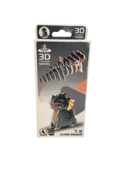 הרכבת בתלת מימד מקרטון איכותי בדגם- דרקון