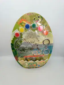 הכנת תליונים מפלסטיק - לצביעה דינוזאורים